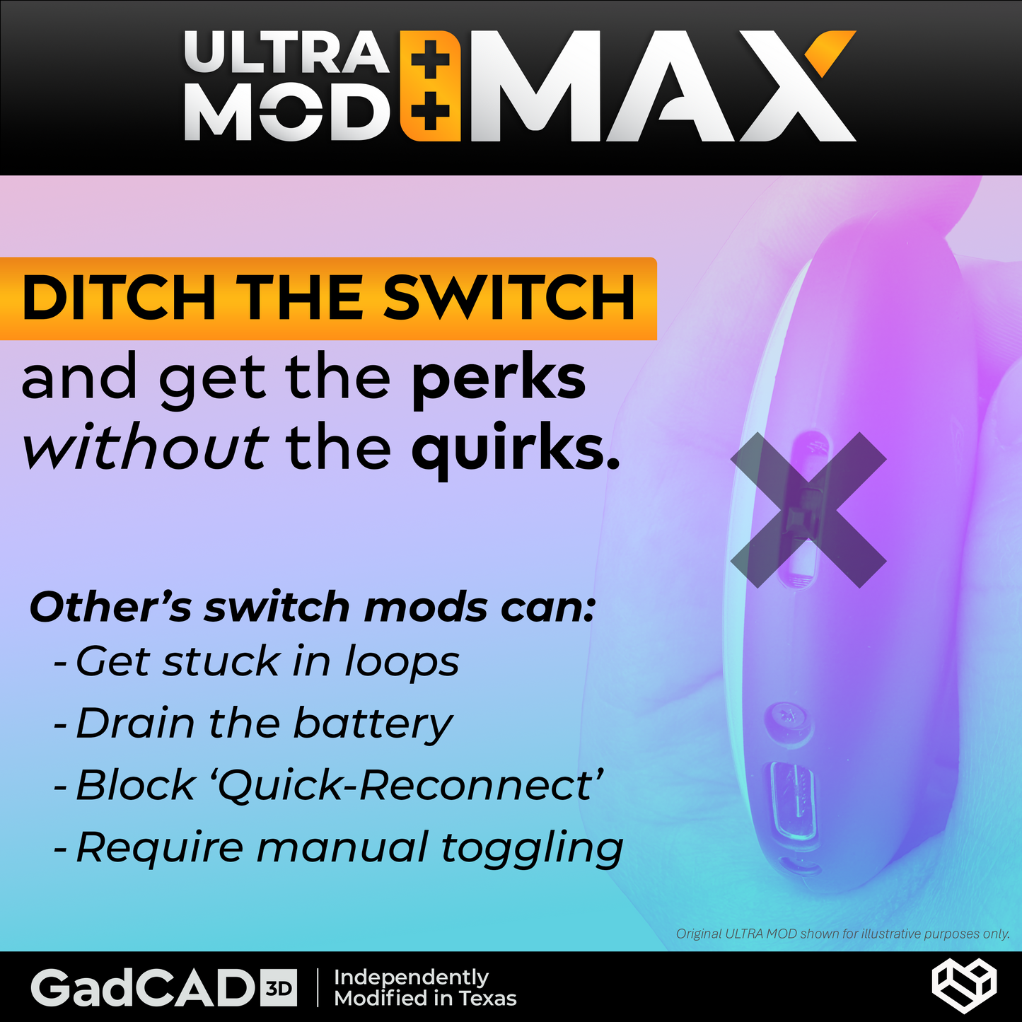 Ultra Mod: MAX | Mail-In Service for Pokémon GO Plus +