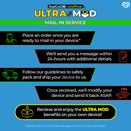 ULTRA MOD | Mail-In Service for Pokémon GO Plus +