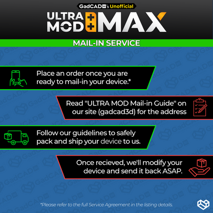 Ultra Mod: MAX | Mail-In Service for Pokémon GO Plus +