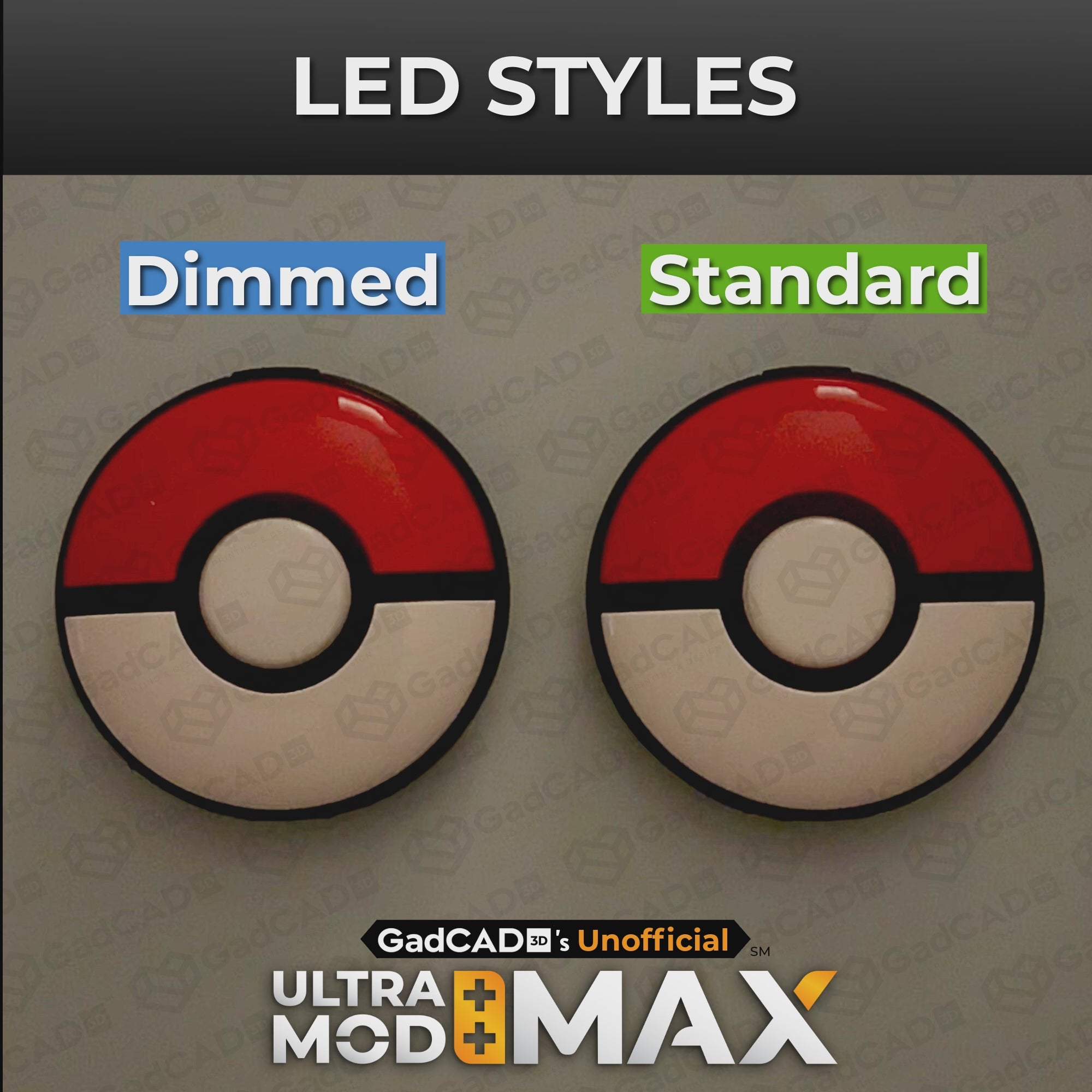 Ultra Mod: MAX | Modified Pokémon GO Plus+ (Dim LEDs) – GadCAD 3D